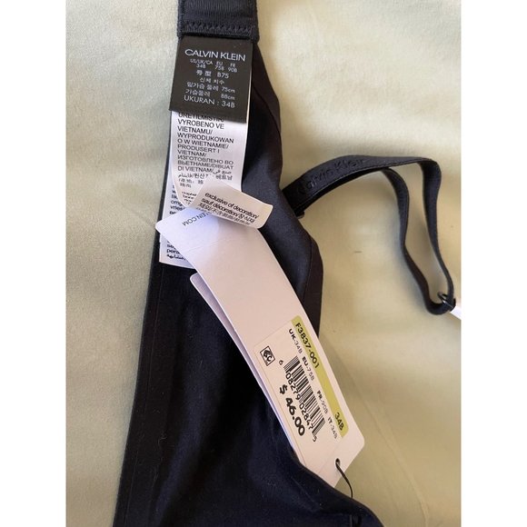 Calvin Klein Black Medium Coverage Bra - 34B - Picture 8 of 10